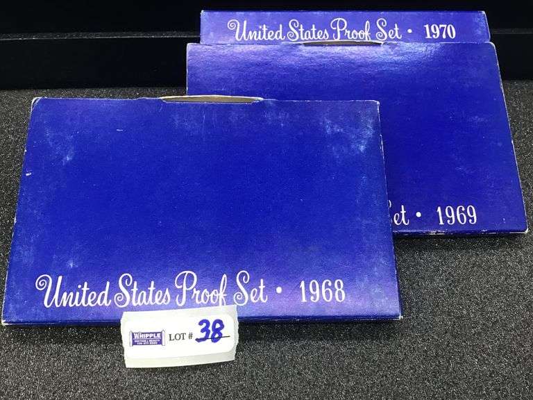 1968 ,1969, 1970 proof sets