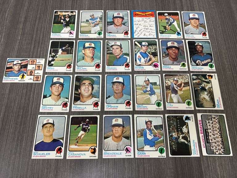 Atlanta Braves 1973 Topps Team Set