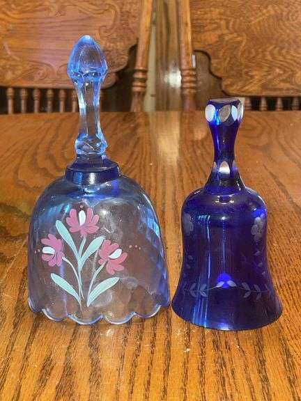 Fenton and etched bell