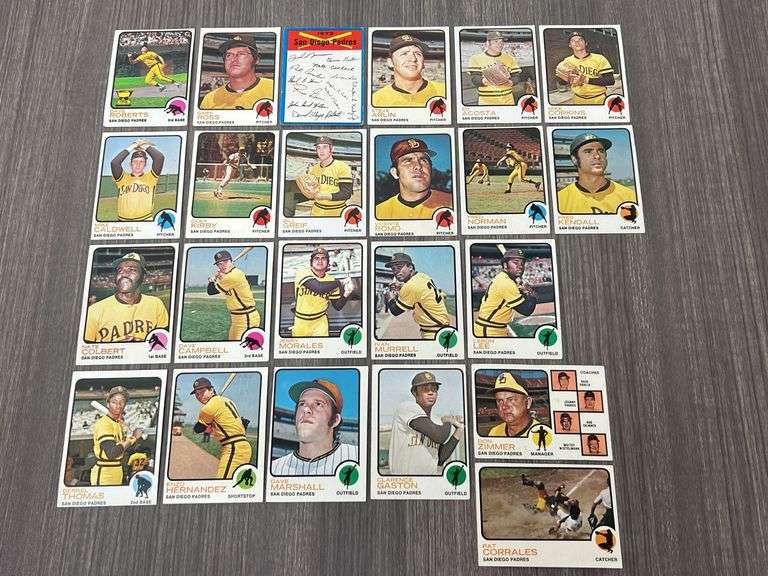 San Diego Padres 1973 Topps Team Set