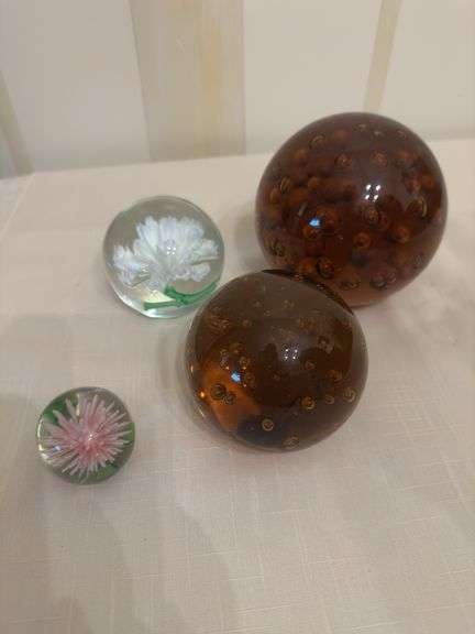 Glass paperweights