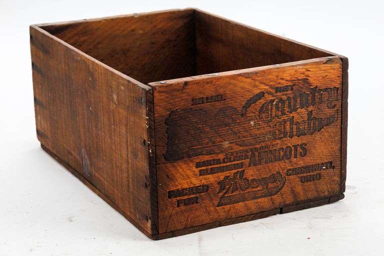 Antique Wooden Apricot Box