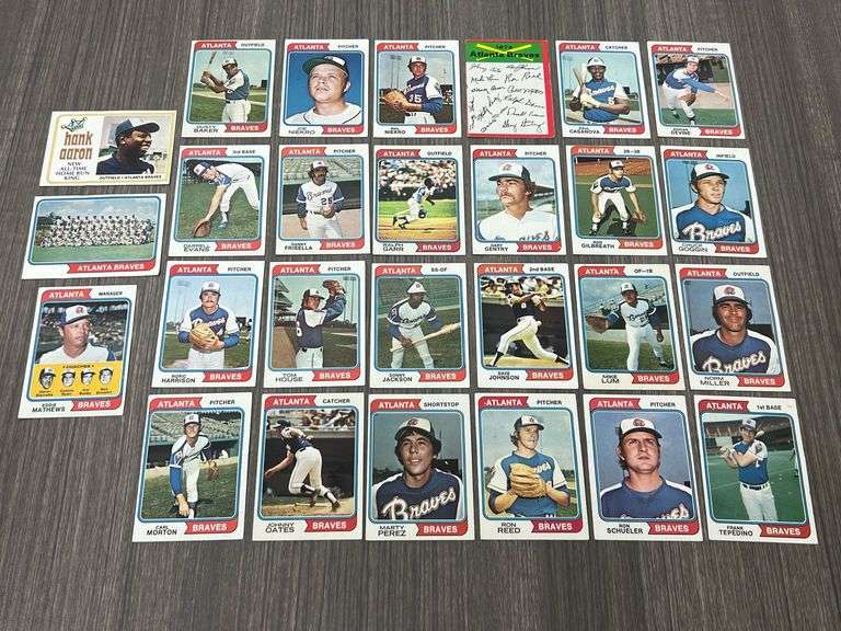 Atlanta Braves 1974 Topps Team Set