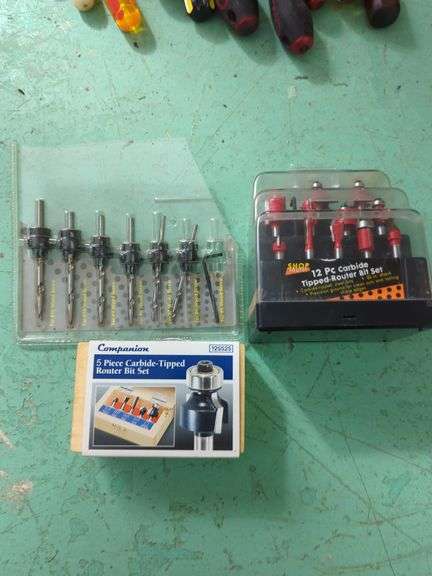 3  Carbide-Tipped Router Sets