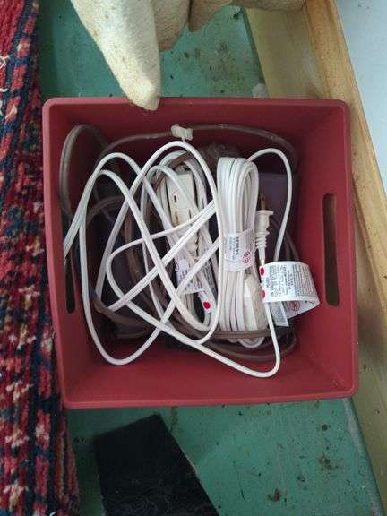 Collection of Various Extension and Electrical Cords