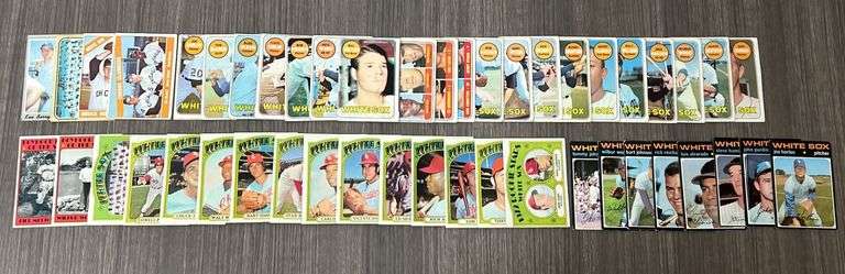 Assorted Vintage Chicago White Sox Baseball Cards