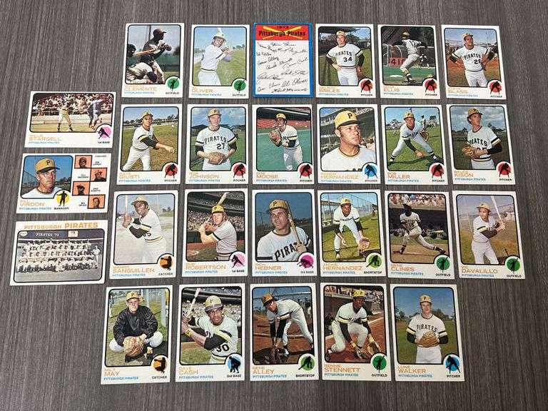 Pittsburgh Pirates 1973 Topps Team Set