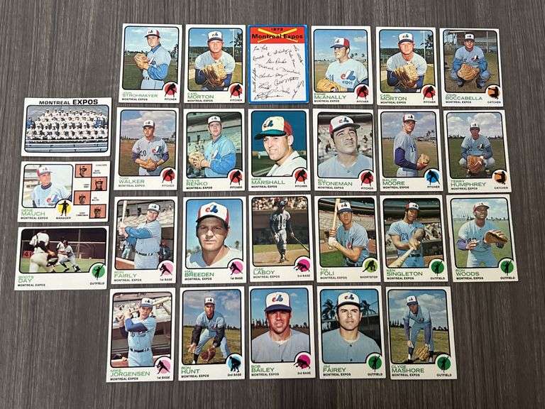 Montreal Expos 1973 Topps Team Set