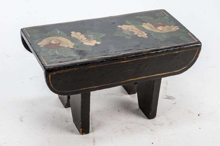 Hand-Painted Milking Stool