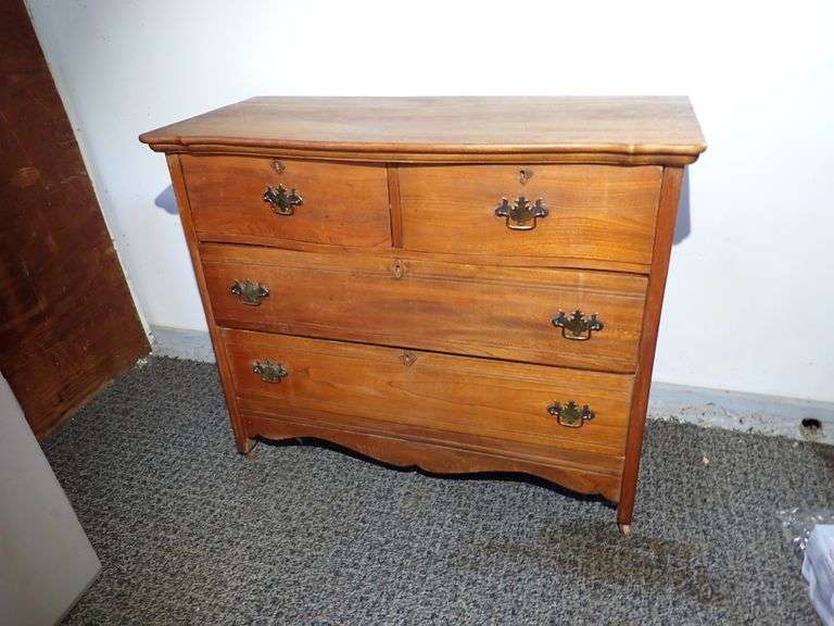 Early American Mission Style 2 over 2 Antique Dresser
