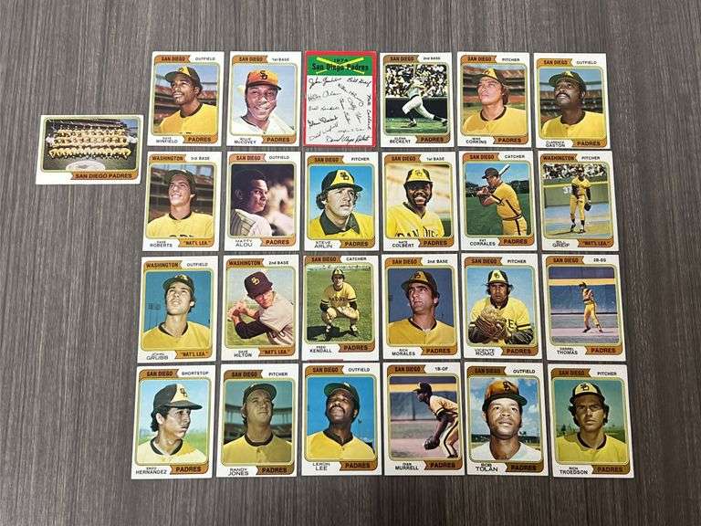 San Diego Padres 1974 Topps Team Set