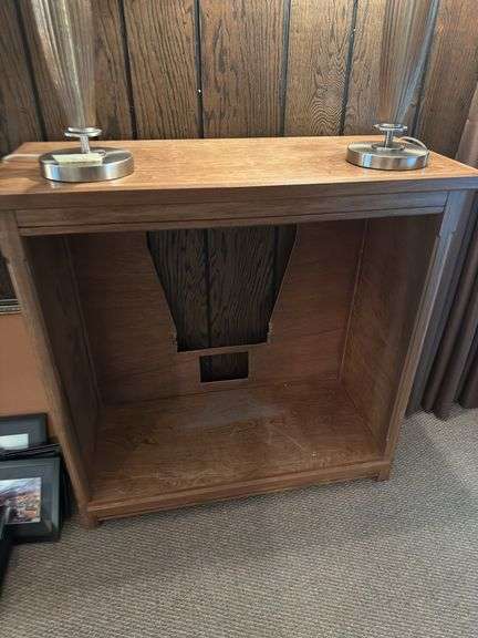 Open cabinet-wood