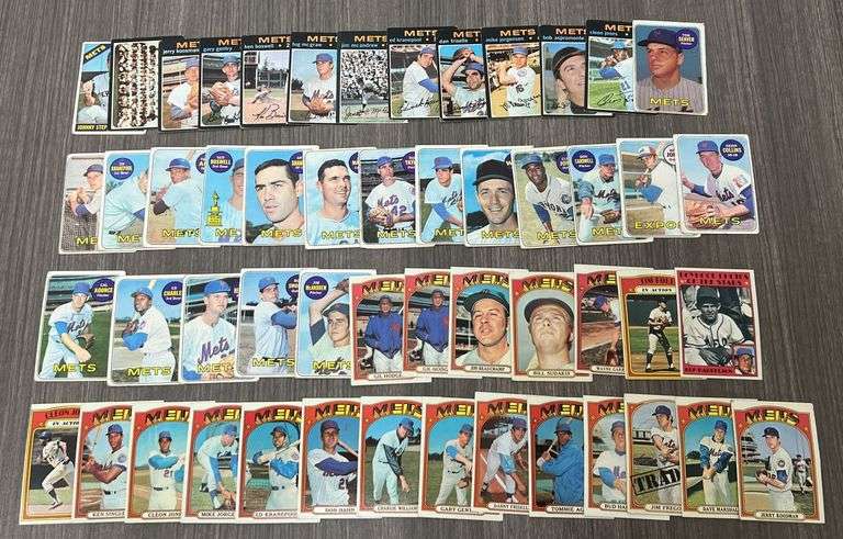 Assorted Vintage New York Mets Baseball Cards