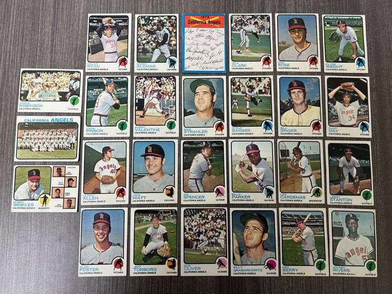 California Angels 1973 Topps Team Set