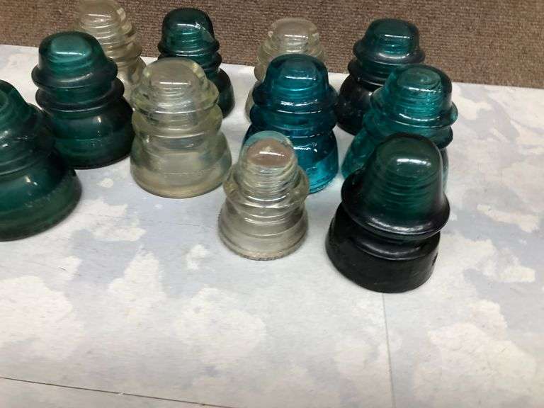 Vtg. Glass Insulators