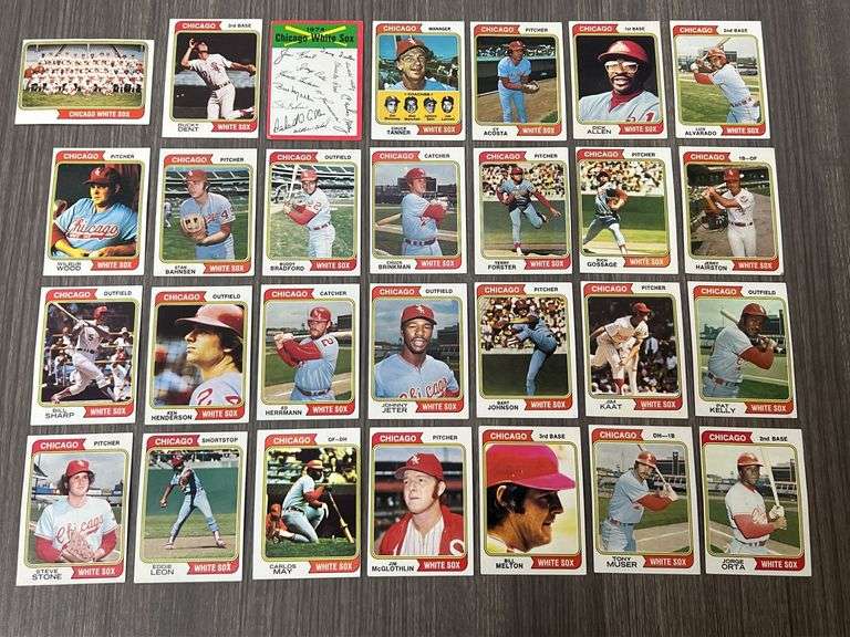 Chicago White Sox 1974 Topps Team Set