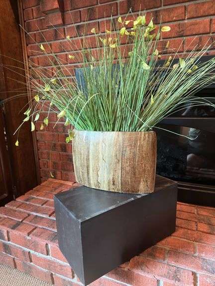 Crate & Barrel wood vase