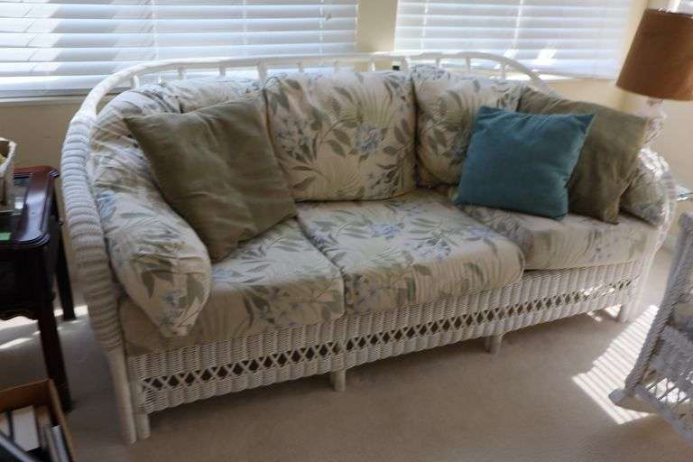 Braxton Culler Wicker Sofa