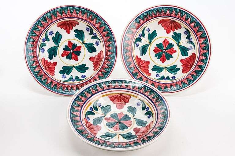 Hand-Painted Bowls from Belgium