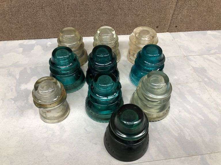 Vtg. Glass Insulators