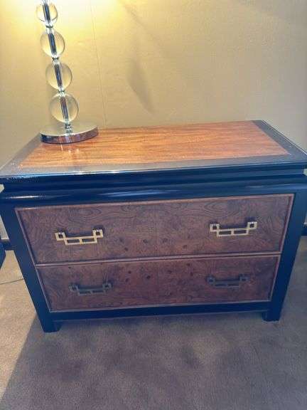 Asian inspired end table/ nightstand
