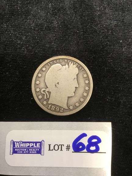1892-S barber qtr. good