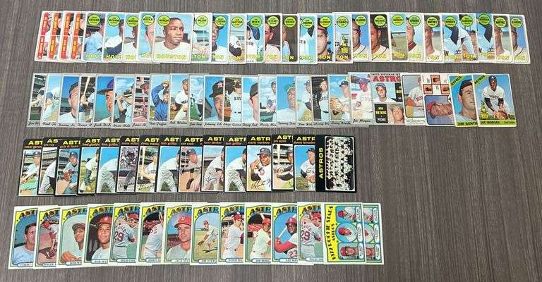 Assorted Vintage Houston Astros Baseball Cards