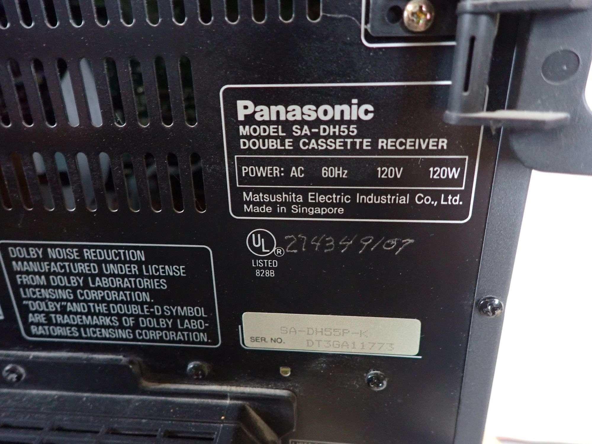 TESTED - Panasonic SA-DH55 & SL-DH66 AM/FM/Dual Cassette Receiver