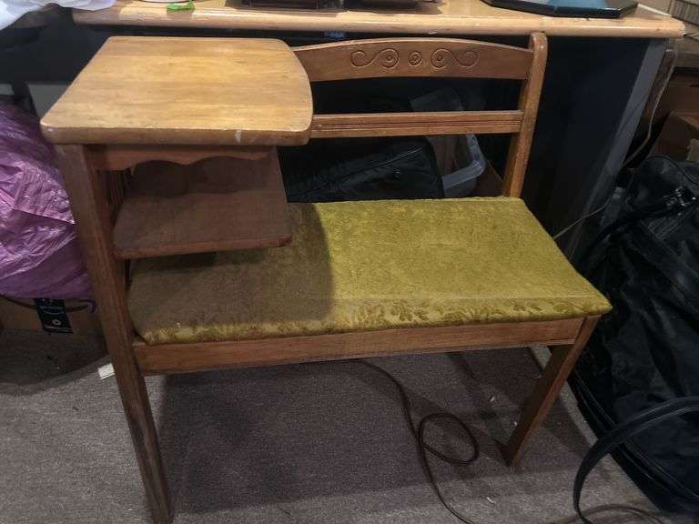 Vintage Telephone Table & Chair