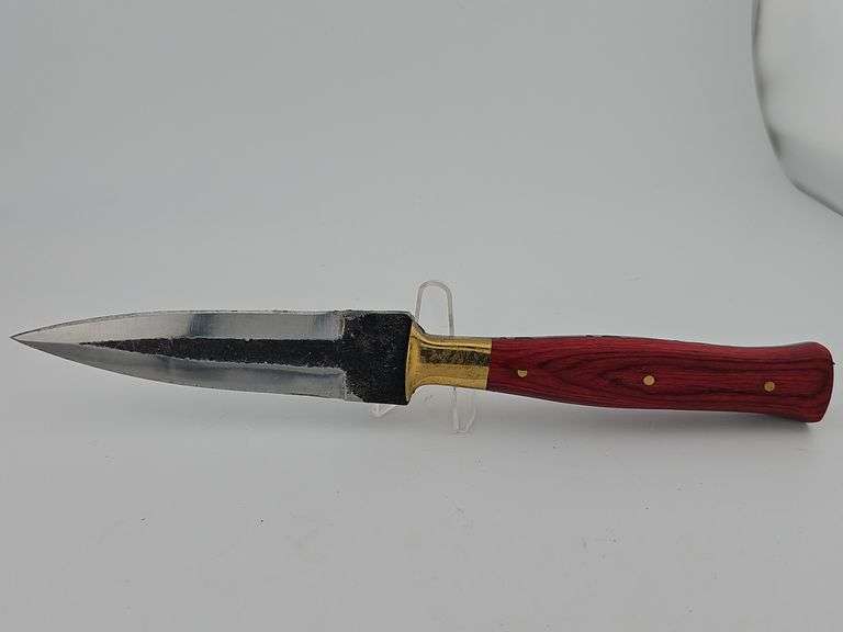 Carbon Steel Dagger w/ Leather Sheath