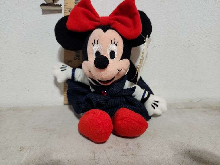 The Disney Store Plush July Birthstone Minnie Bean Bag