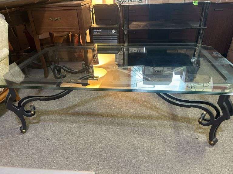 Metal & Glass Coffee Table