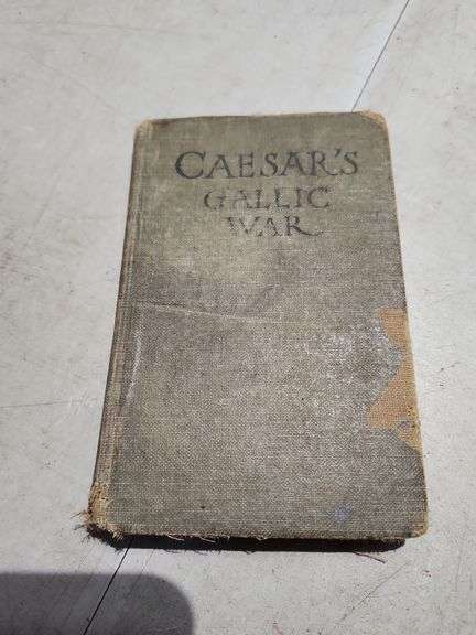 Antique Caesar's Gallic War Book Handwritten Date 1927