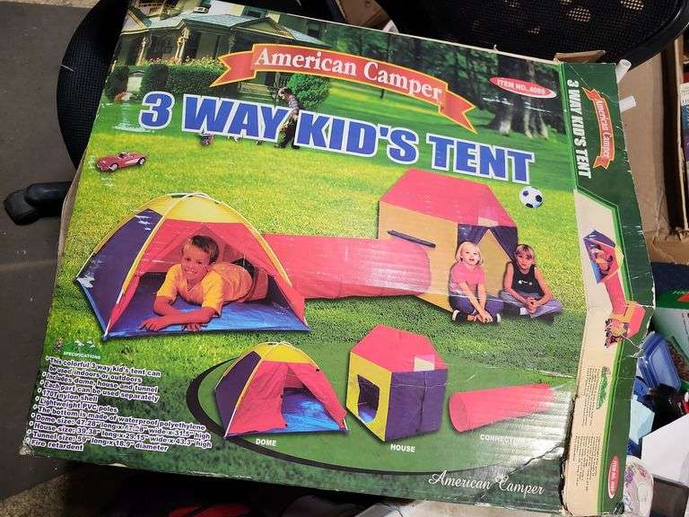 American Camper 3 Way Kids Tent Opened