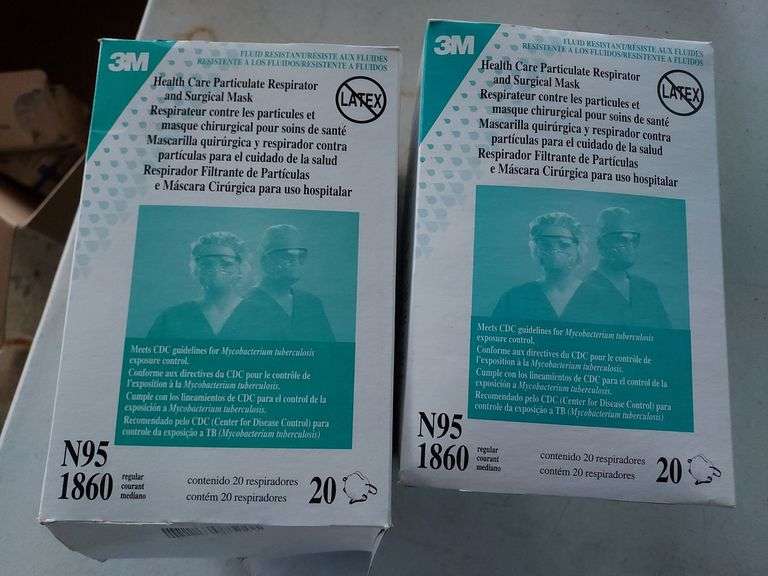 2 Boxes N95 Masks 1 has been opened