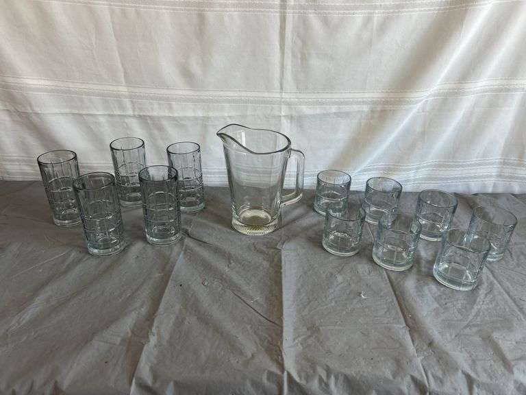 Glasses & Pitcher