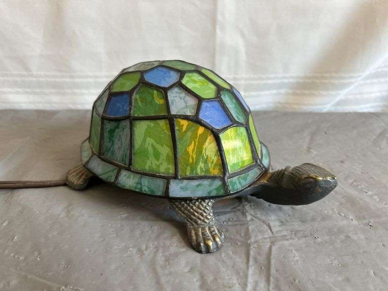 Stained Glass Turtle Lamp