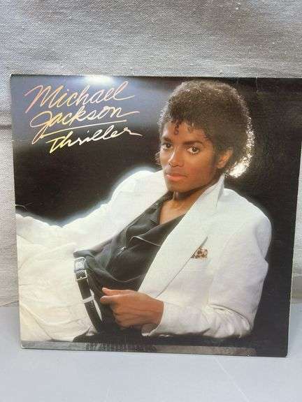 Michael Jackson "Thriller" Vinyl Record with Original Sleeve and Lyrics Sheet