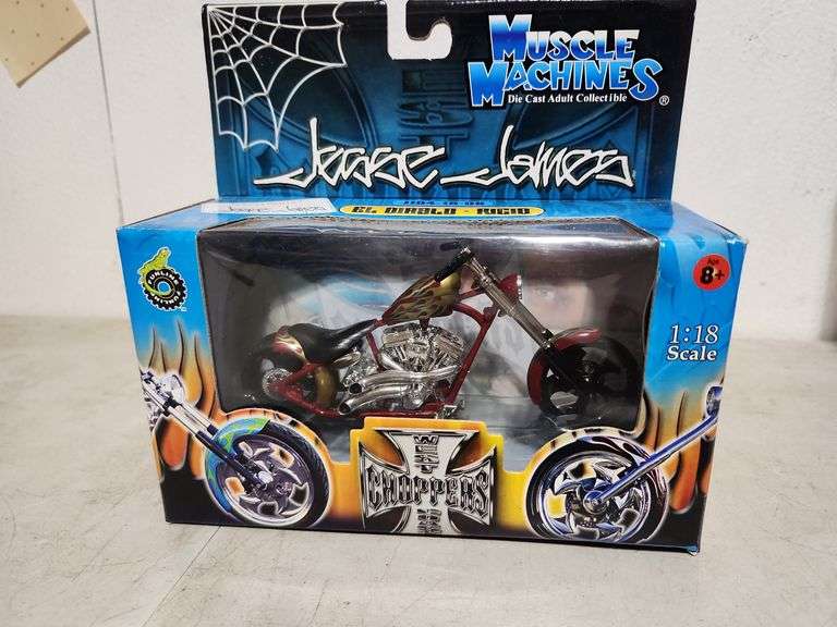 2004 Muscle Machines El Diablo-Rigio 1:18 Scale Motorcycle In Box ...