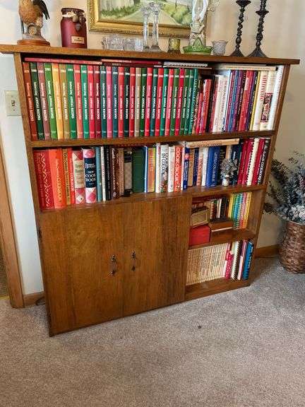 Wooden bookshelf