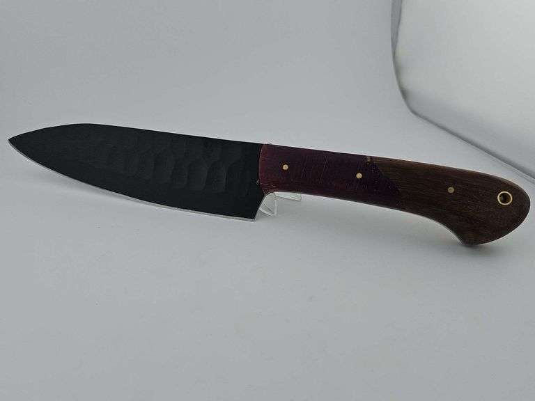 Carbon Steel Black Patterned Kitchen Knife
