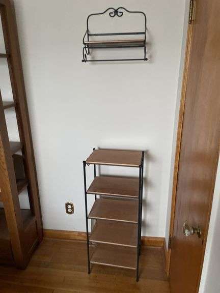Longaberger wroughtiron and wood shelves