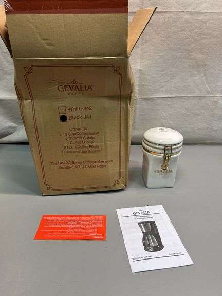 Gevalia Kaffe 10-Cup Coffeemaker with Accessories (Black-J41)