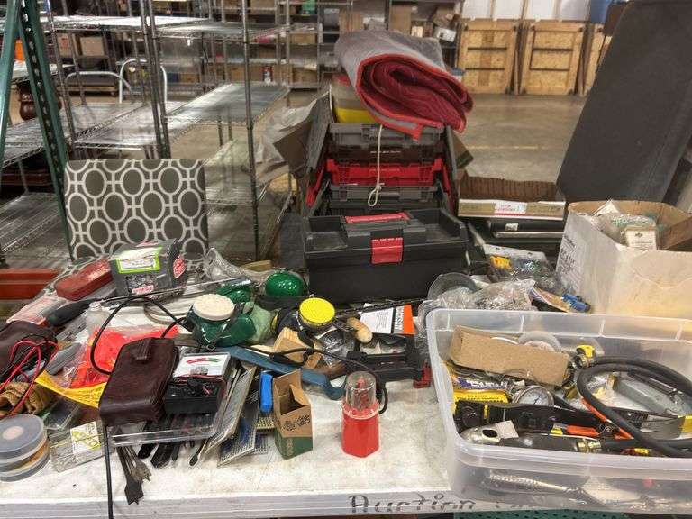 Assorted Toolbox and Workshop Supplies