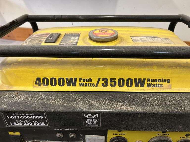 Champion 4000W Generator - Auction Ohio