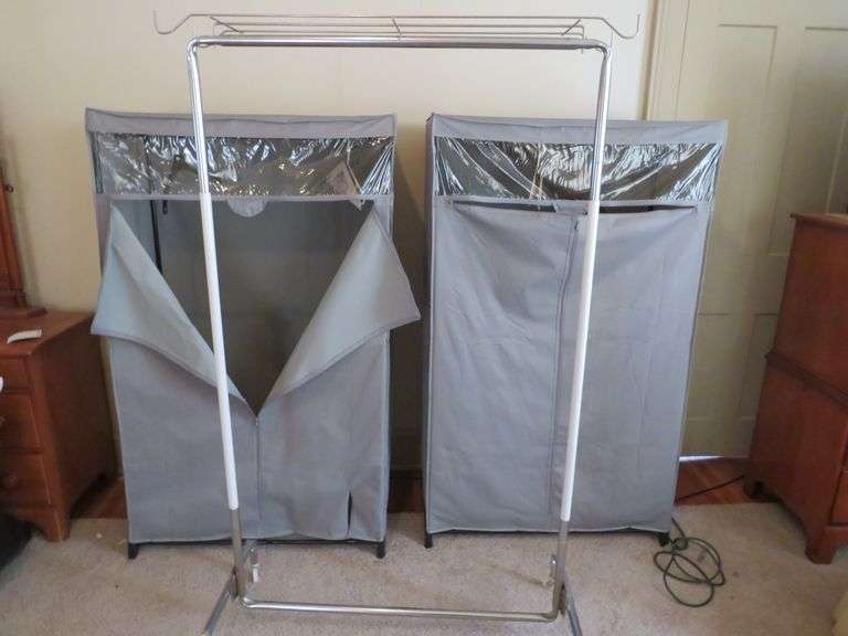 Portable Wardrobe Storage Set with Garment Rack