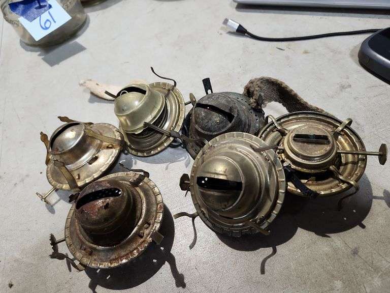 Six Kerosene Lamp Tops