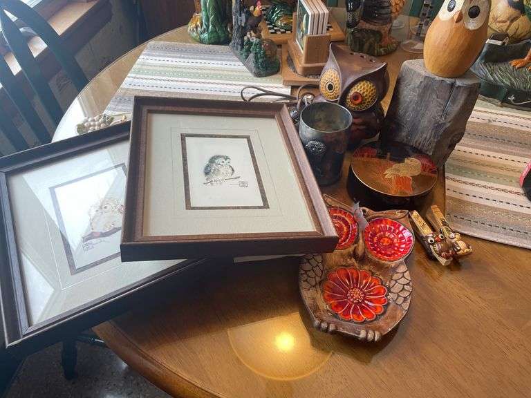 Vintage owl decor
