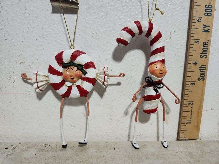 New Lori C Mitchell ESC Patsy & Peppie Mint Ornaments
