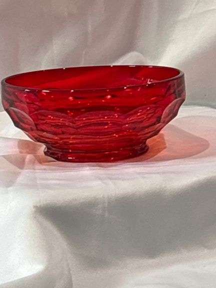 Red Glass Bowl